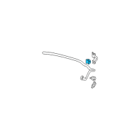 OEM 2004 Honda Civic Bush, Stabilizer Holder Diagram - 52306-S5A-E01