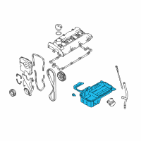 OEM 2007 Hyundai Tiburon Pan Assembly-Engine Oil Diagram - 21520-23604
