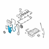 OEM Kia Sportage Cover Assembly-Timing Belt Diagram - 2135023101