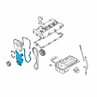 OEM Kia Cover Assembly-Timing Belt Diagram - 2135023101