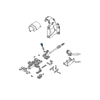 OEM 1992 Mercury Sable Cylinder & Keys Diagram - F3DZ-11582-A