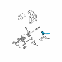 OEM 1996 Ford E-150 Econoline Turn Signal & Hazard Switch Diagram - F89Z-13K359-AB