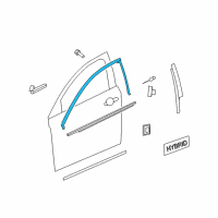 OEM 2007 Saturn Aura Upper Molding Diagram - 25974542