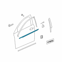 OEM 2009 Saturn Aura Belt Molding Diagram - 25974540