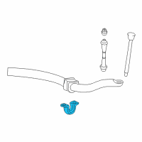 OEM 2003 Ford Explorer Stabilizer Bar Bracket Diagram - 4L2Z-5486-AA