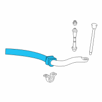 OEM Ford Explorer Sport Trac Stabilizer Bar Insulator Diagram - 8L2Z-5484-A