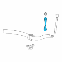 OEM 2007 Ford Explorer Stabilizer Link Diagram - 6L2Z-5K483-AA