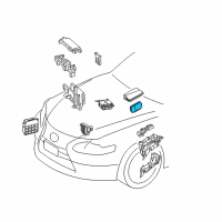 OEM 2021 Lexus IS300 Computer, Semiconductor Power Integration Diagram - 82644-53010