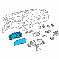 OEM 2021 Lexus LX570 Meter Assembly, COMBINAT Diagram - 83800-6CB60