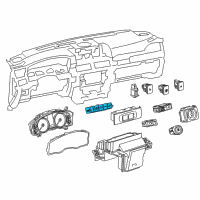 OEM 2018 Lexus LX570 Switch, Absorber Control Diagram - 89249-60060