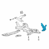 OEM 2011 Toyota Corolla Knuckle Diagram - 43211-02220