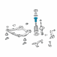 OEM 2017 Toyota Avalon Upper Insulator Diagram - 48157-07020