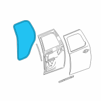 OEM Cadillac Surround Weatherstrip Diagram - 22766415