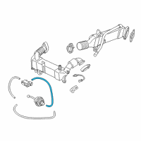 OEM 2012 BMW X5 Vacuum Hose Blue Diagram - 11-65-7-796-879