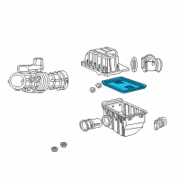 OEM 2009 Ford Explorer Filter Element Diagram - 6L2Z-9601-AA