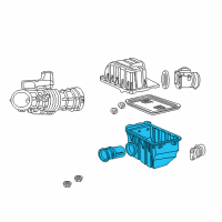 OEM 2008 Ford Explorer Lower Tray Diagram - 6L2Z-9A600-BA