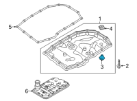 OEM 2022 Hyundai Kona Plug-Oil Drain Diagram - 45286-4C610