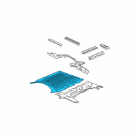 OEM Chevrolet Express 2500 Center Floor Pan Diagram - 25830059