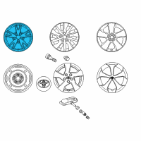 OEM 2014 Toyota Prius Plug-In Wheel, Alloy Diagram - 42611-47101