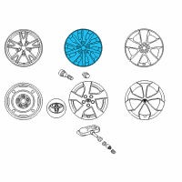 OEM 2013 Toyota Prius Plug-In Wheel, Alloy Diagram - 42611-47360