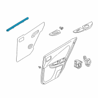 OEM 2002 Nissan Sentra WEATHERSTRIP-Rear Door Inside, Rt Diagram - 82834-4M420
