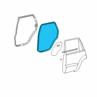 OEM 2003 Toyota 4Runner Surround Weatherstrip Diagram - 62331-35020-B0