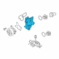 OEM Nissan Thermostat Housing Diagram - 11061-3RC0A