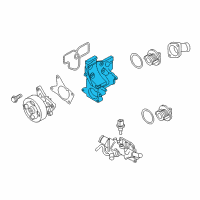 OEM 2017 Nissan Sentra Thermostat Housing Diagram - 11061-3RC0A