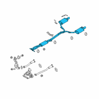OEM 2016 Lincoln MKT Muffler & Pipe Diagram - DE9Z-5230-B
