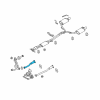 OEM 2017 Lincoln MKT Front Pipe Diagram - BA8Z-5G203-A