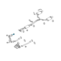 OEM 2015 Lincoln MKX Catalytic Converter Stud Diagram - -W712829-S900