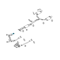 OEM 2014 Lincoln MKX Catalytic Converter Stud Diagram - -W712829-S900