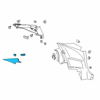 OEM Chevrolet Camaro Pillar Trim Diagram - 20962342