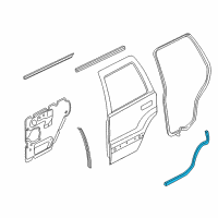 OEM 2001 Jeep Grand Cherokee Seal-Rear Door Diagram - 55135958AJ