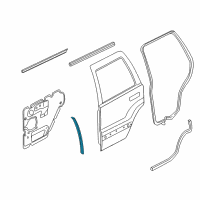 OEM 2001 Jeep Grand Cherokee Seal-B-Pillar Diagram - 55136118AE