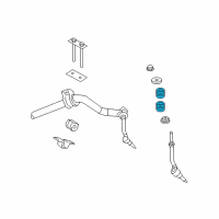 OEM 2007 Chrysler Aspen GROMMET-STABILIZER Bar Diagram - 52855338AA