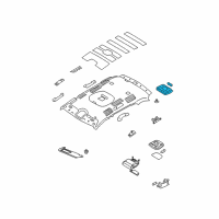 OEM 2009 Hyundai Santa Fe Lamp Assembly-Luggage Compartment Diagram - 92620-2E000-WK