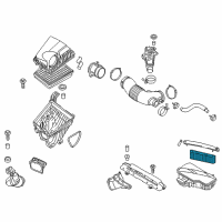 OEM 2012 Hyundai Equus Air Cleaner Element Diagram - 28113-3M500