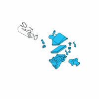 OEM Nissan Armada Air Cleaner Diagram - 16500-7S010