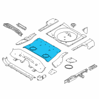 OEM 2019 Nissan Rogue Sport Floor-Rear, Front Diagram - G4512-6MAMA