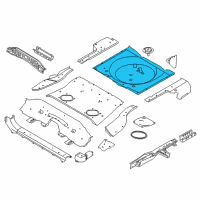 OEM 2017 Nissan Rogue Sport Floor-Rear, Rear Diagram - G4514-6MAMA