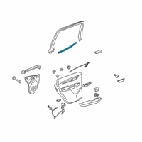 OEM 2021 Cadillac XT6 Belt Weatherstrip Diagram - 84579219