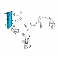 OEM Dodge Ram 3500 Engine Cooling Radiator Diagram - 55057089AB