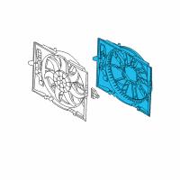 OEM BMW 525xi Fan Shroud Diagram - 17-41-7-543-283