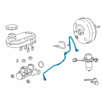 OEM 2014 Ram ProMaster 3500 Hose-Brake Booster Vacuum Diagram - 68167956AA