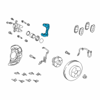 OEM 2011 Toyota RAV4 Caliper Support Diagram - 47721-12A70