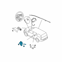 OEM Nissan Armada Sensor-Side AIRBAG, LH Diagram - 98831-1VK8A