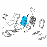 OEM 2006 BMW X5 Backrest Upholstery Diagram - 52-10-8-099-307