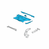 OEM 2004 Pontiac Grand Am Panel, Rear Compartment Diagram - 12335383