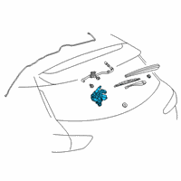 OEM 2019 Chevrolet Traverse MOTOR ASM-R/WDO WPR Diagram - 84974228